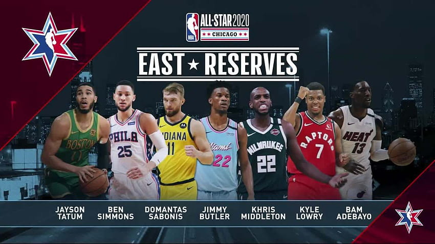 Jimmy Butler, Chris Paul, Russell Westbrook markieren Reserven, NBA All-Star 2020 HD-Hintergrundbild