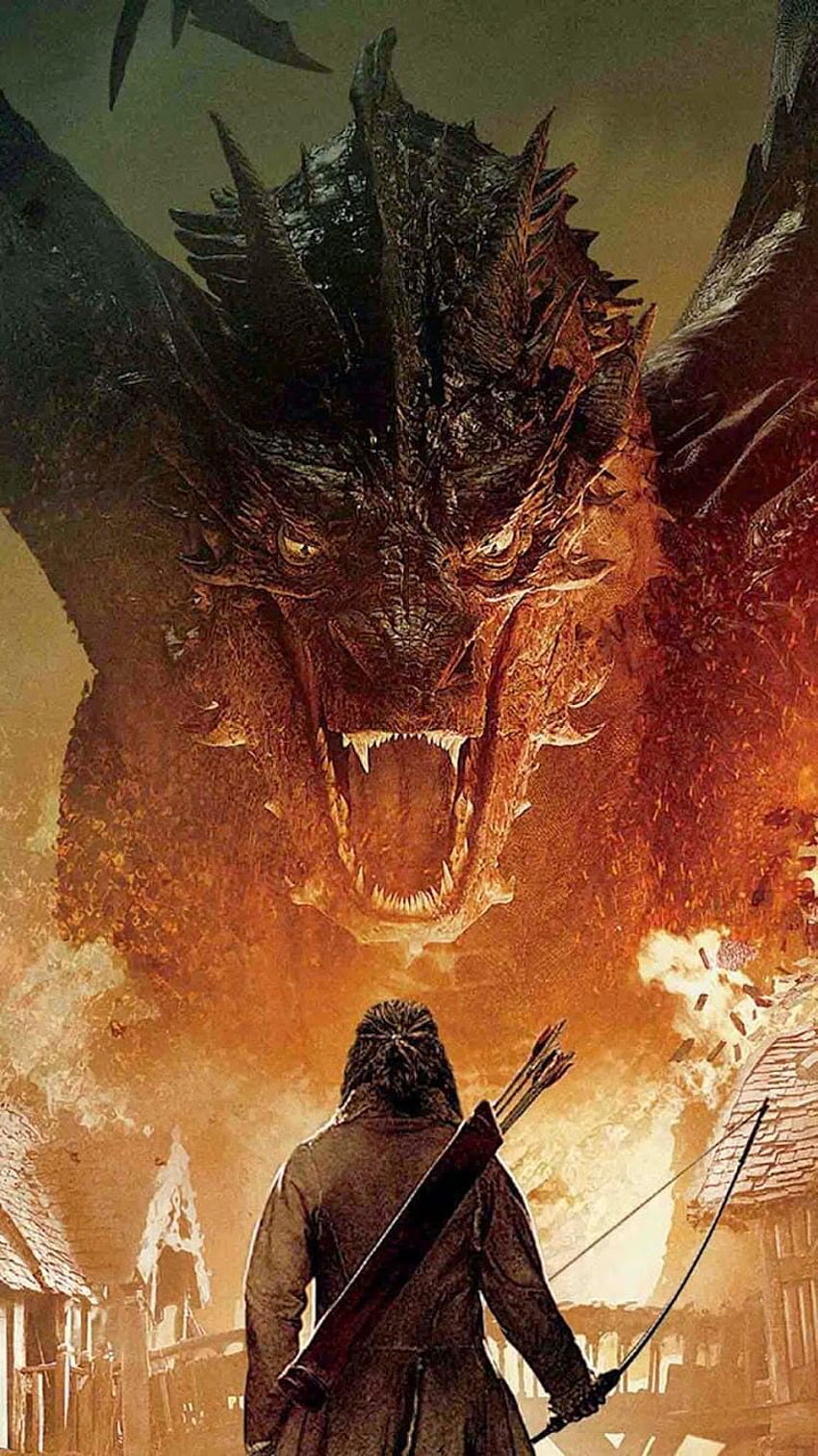 Download Lord Of The Rings Landscape Smaug Wallpaper | Wallpapers.com