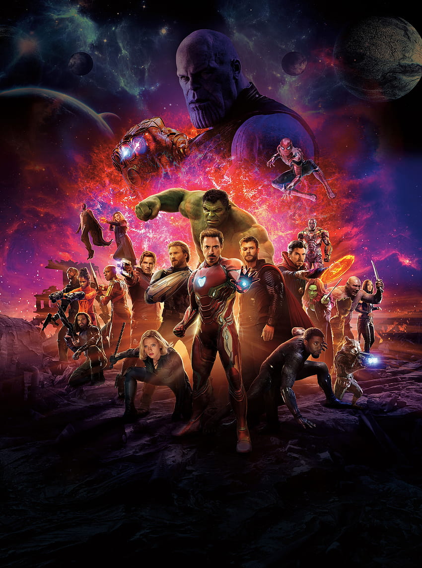 Avengers : guerre à l'infini, film, affiche, international Fond d'écran de téléphone HD