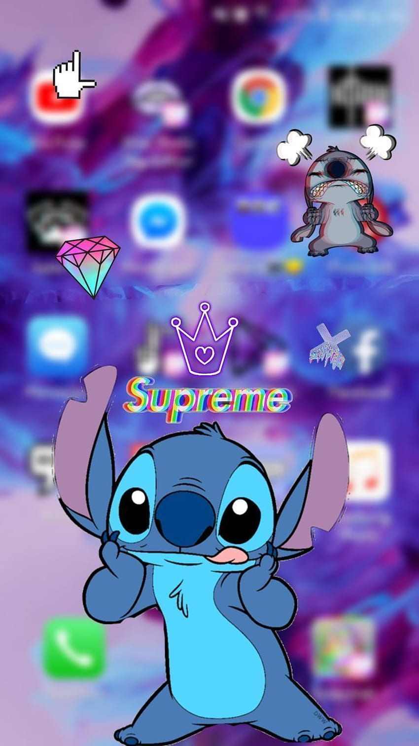 Stitch Supreme, Supreme Emoji HD phone wallpaper | Pxfuel