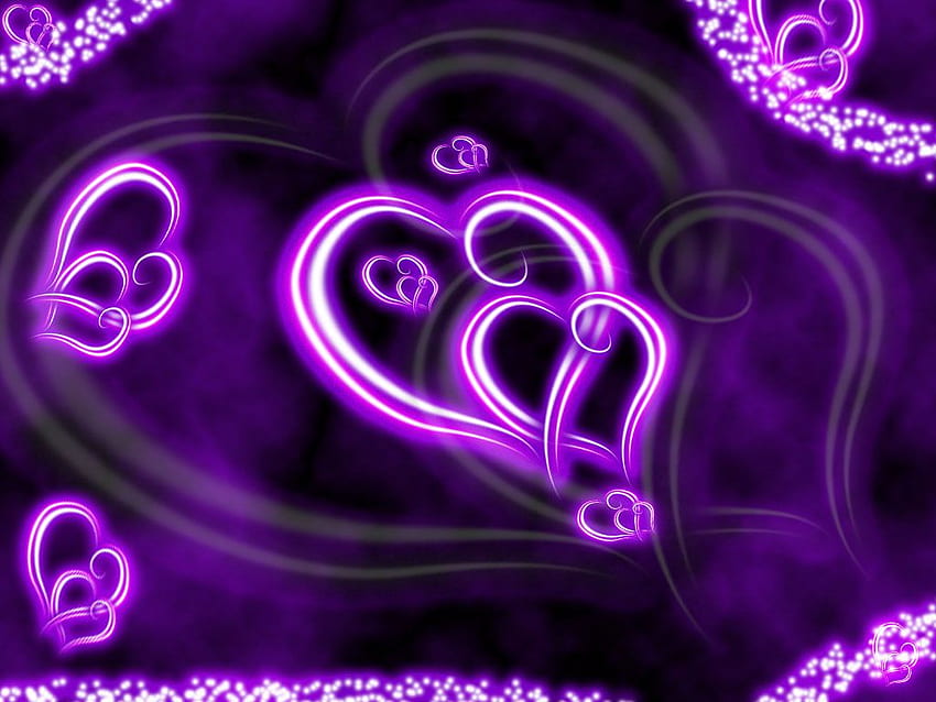 紫が好きなら。 Facebook カバー アニメーション カー . パープルラブ、ラブ、パープル、ピュアハート 高画質の壁紙
