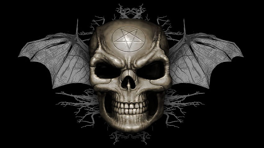 Scary Skulls, Evil Fire Skull HD wallpaper
