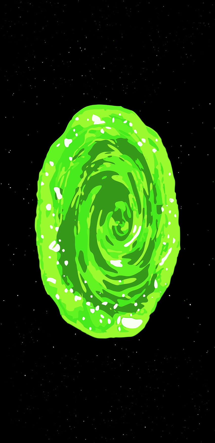 Рик и Морти Вдъхновяващ портал iPhone Black Green Hole em 2020. Рик и Морти, Papel de parede para telefone, fundo para iphone HD тапет за телефон