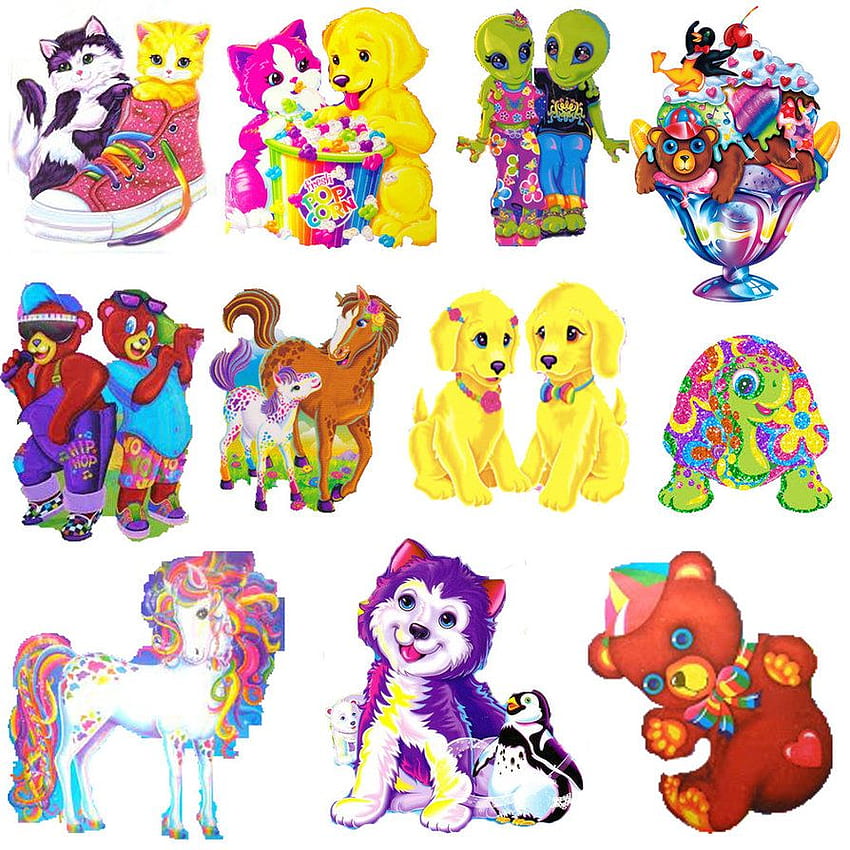 Download Lisa Frank Character Stickers Wallpaper