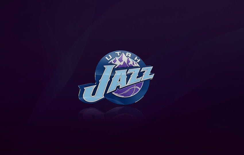 Basketball, Hintergrund, Utah, Logo, Lila, NBA, Utah Jazz HD-Hintergrundbild