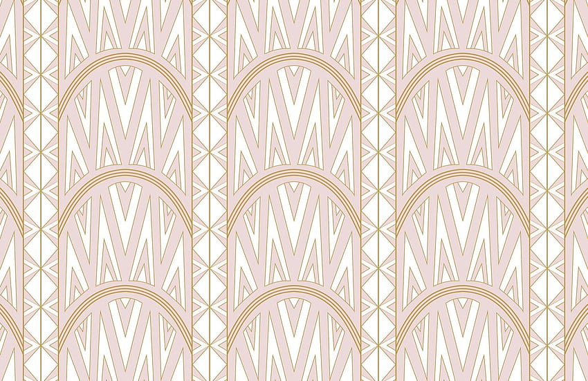 Pink Gatsby Themed . Art Deco Design. Murals. Art nouveau , Art deco , Green art deco, Pink Art Deco HD wallpaper
