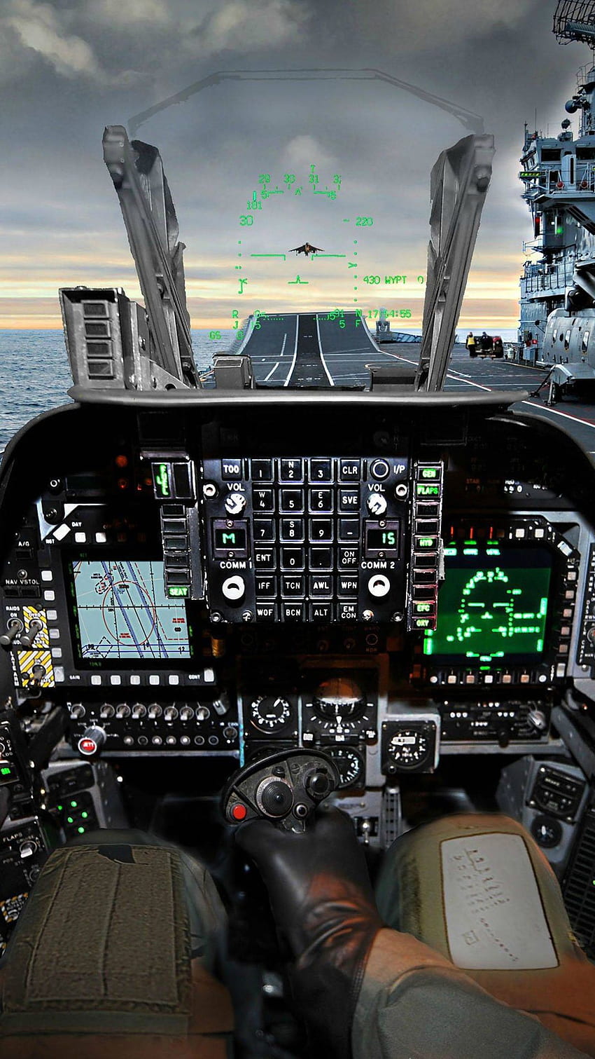 Blokada ekranu Jet Cockpit iPhone 6 Plus, Aviation 6 Plus Tapeta na telefon HD