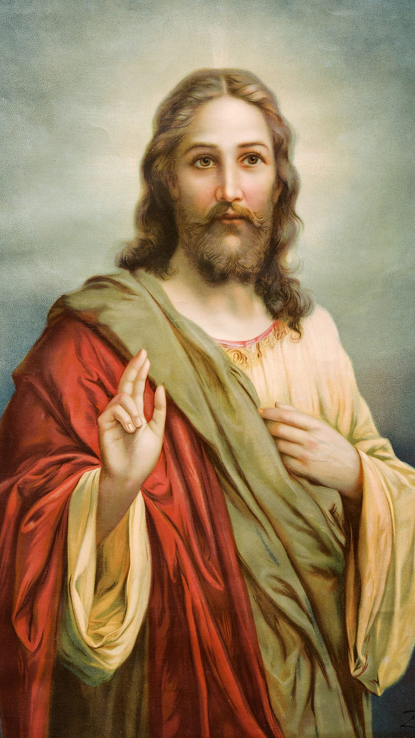 예수, 그리스도, 하나님 HD 전화 배경 화면