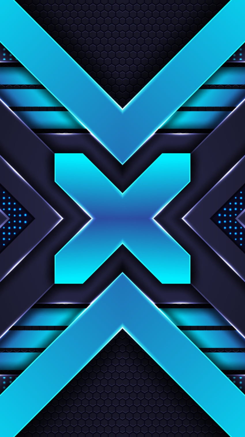 blue black amoled neon, digital, new, material, shapes, texture, design, geometric, layers, pattern, abstract HD phone wallpaper