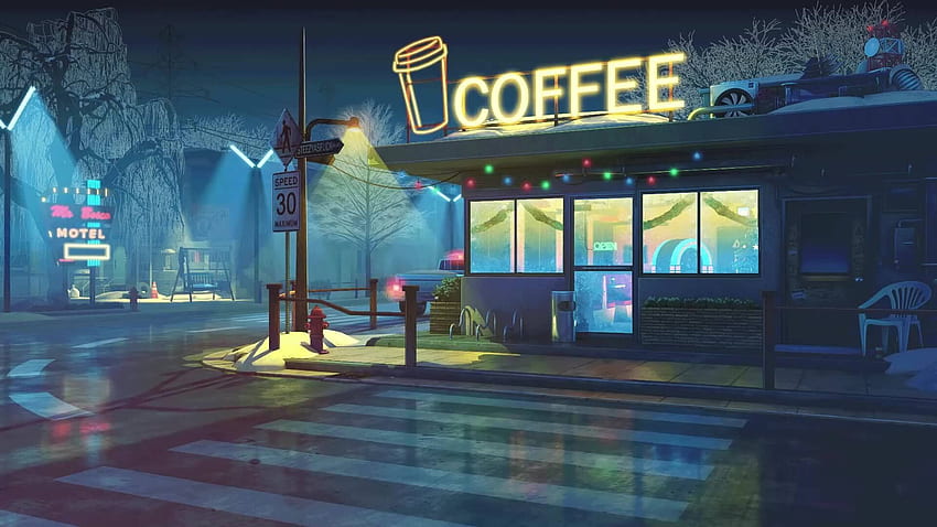 Retro Coffee Shop Live [1920 x 1080] em 2020. amour, , Jdr, Anime Coffee Shop papel de parede HD