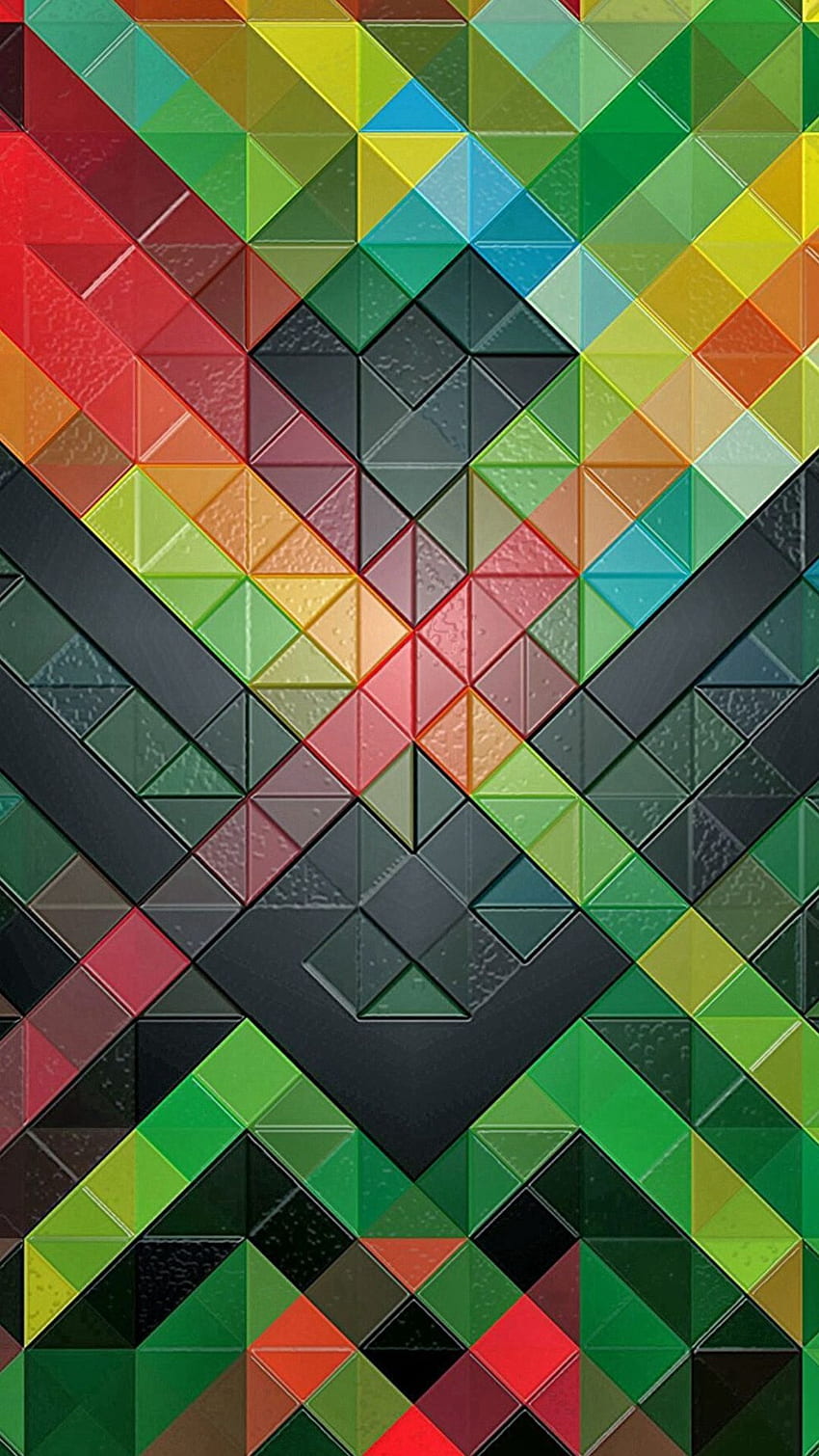 Colorful Diamonds Pattern HD phone wallpaper