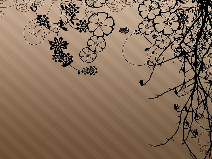 Brown Background, , , . Design, Brown Flowers HD wallpaper