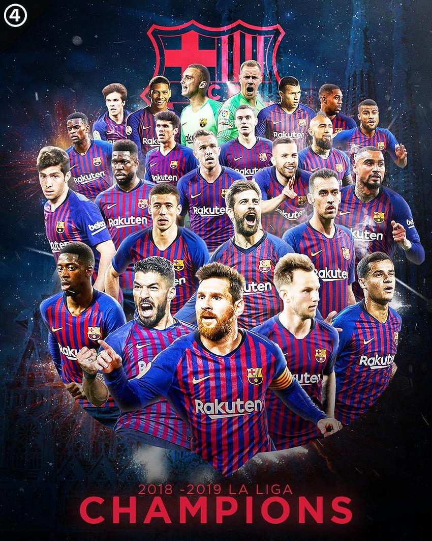 La Liga Champions Barcelona 2019, Barcelona Team HD Phone Wallpaper ...