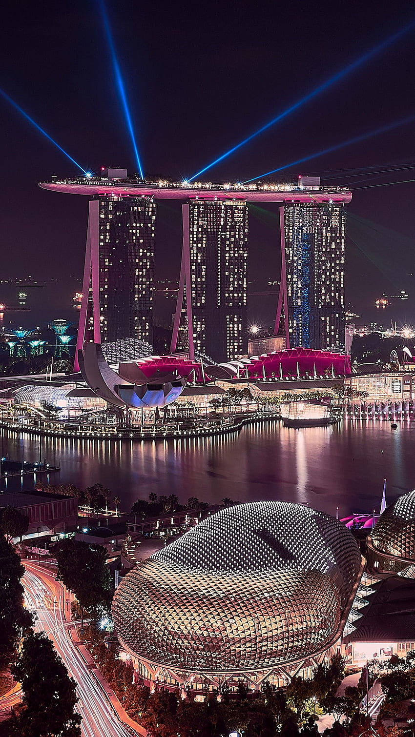 Marina Bay Sands Singapore Cityscape . HD phone wallpaper