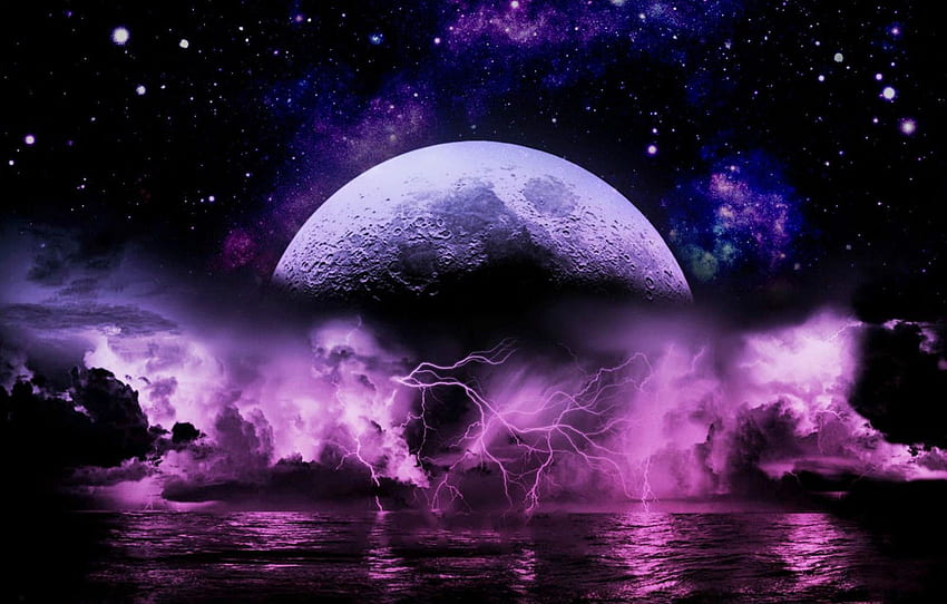 Purple moon HD wallpapers  Pxfuel