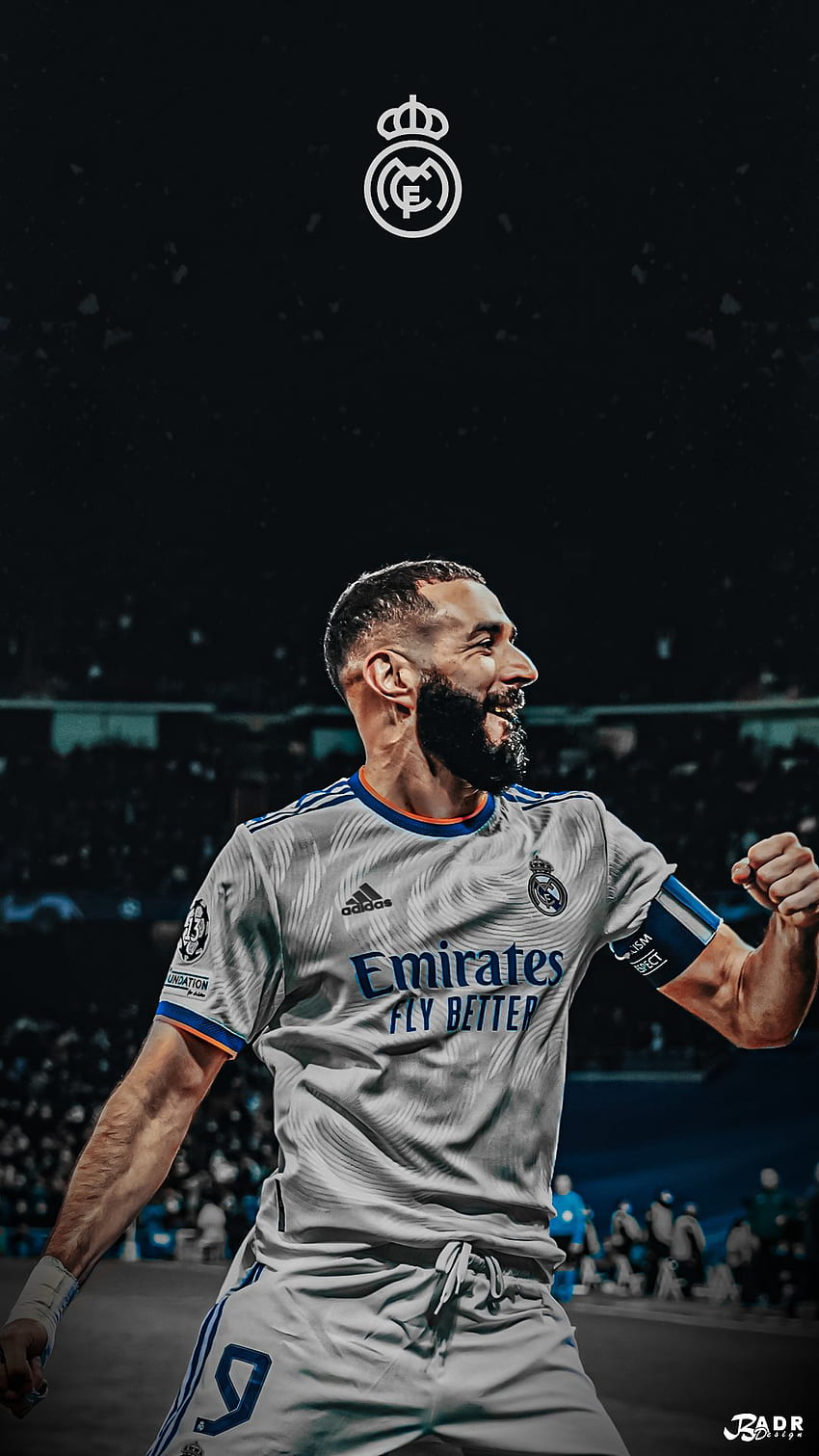 Real Madrid CF, Karim Benzema 2022 Fond d'écran de téléphone HD