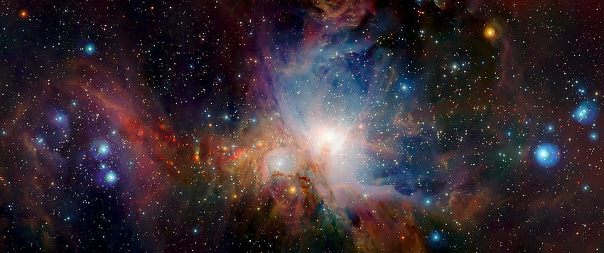 Galaxy, Nebula, Stars, Orion, 3440X1440 Nebula HD wallpaper