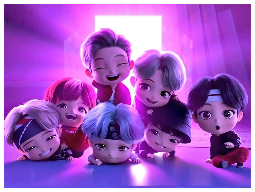 'Dream On' de BTS te hará llorar lágrimas de felicidad con su video musical animado TinyTAN– Mira. K Pop Movie News Times Of India, dibujos animados de los miembros de BTS fondo de pantalla