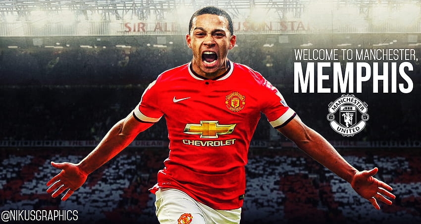 Manchester United - Witamy w Manchesterze, Memphis Depay Tapeta HD