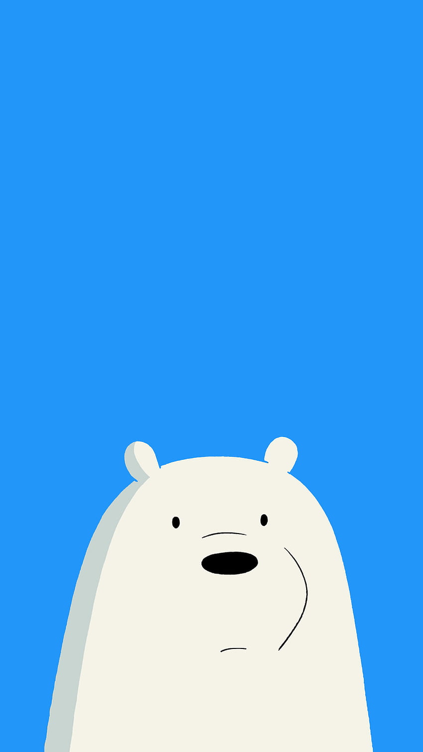 Estetyczny telefon We Bare Bears, kreskówka niedźwiedź polarny Tapeta na telefon HD