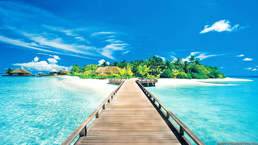Background Pantai - - , Pulau Terpencil Wallpaper HD