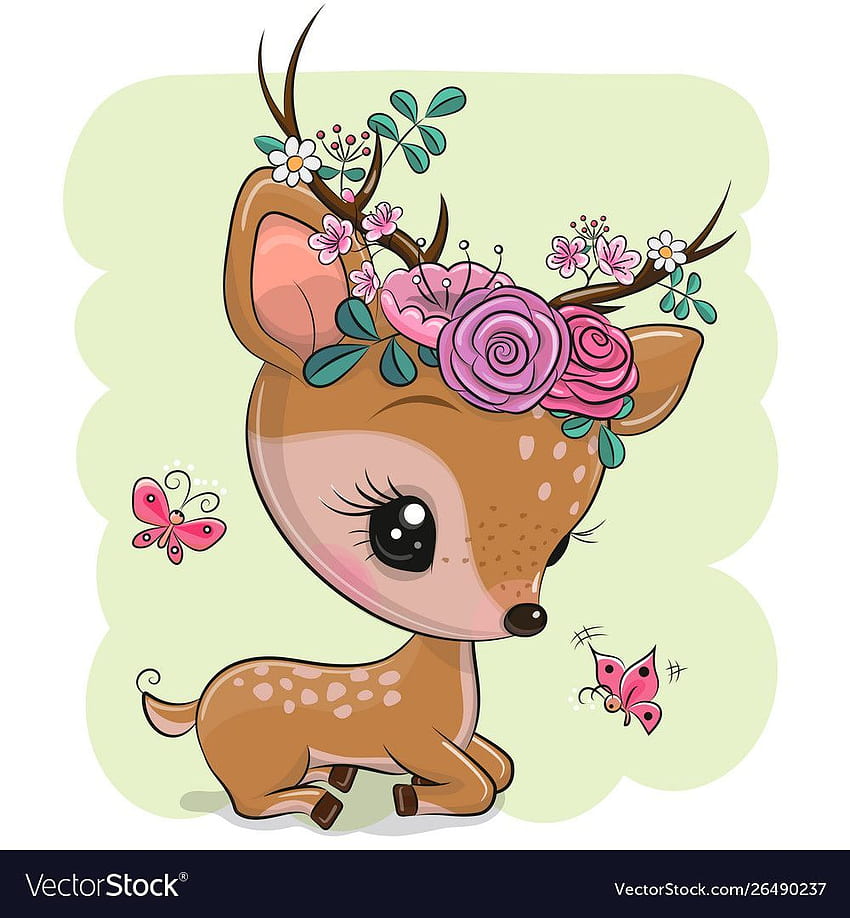 Cartoon of baby deer HD wallpapers | Pxfuel