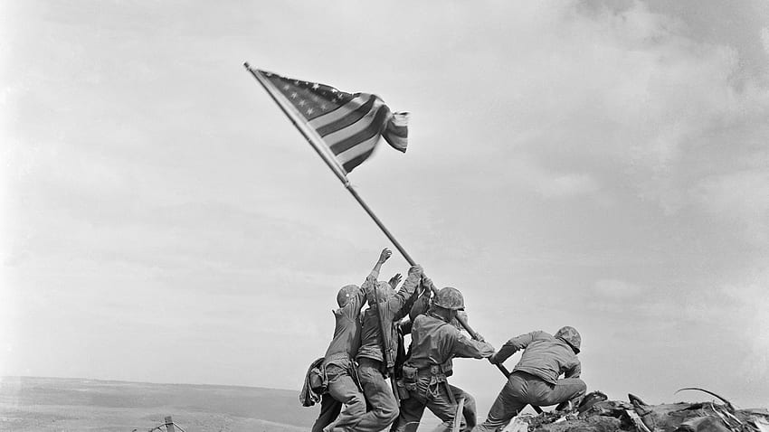 Marines correct ID of second man who raised flag at Iwo Jima, Iwo Jima HD wallpaper