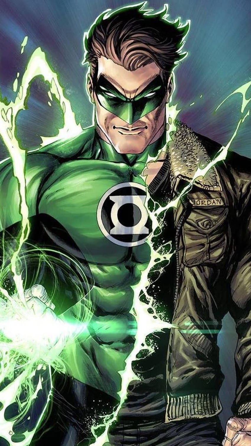 Зелен фенер Hal Jordan, Hal Jordan iPhone HD тапет за телефон