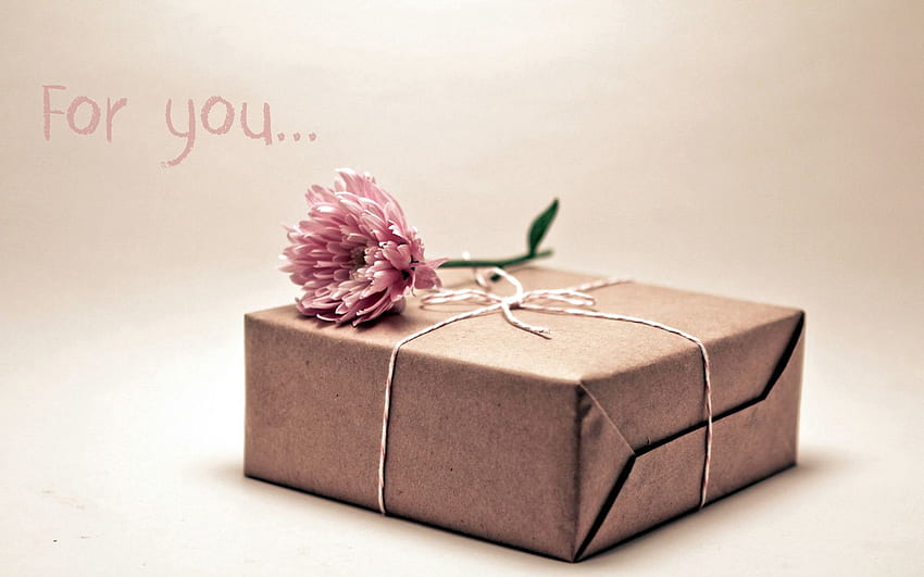 Flower, , , Box, Present, Gift HD wallpaper