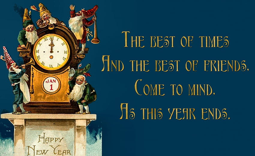 Victorian New Year 1, words, New Year, art, verse, illustration, artwork, occasion, wide screen, holiday, painting, January HD wallpaper