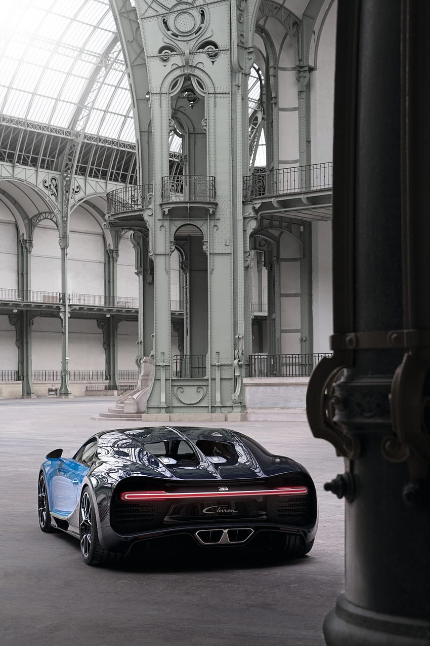 Bugatti Chiron tylne światła 2018 w Bugatti, tylne światła samochodu Tapeta na telefon HD