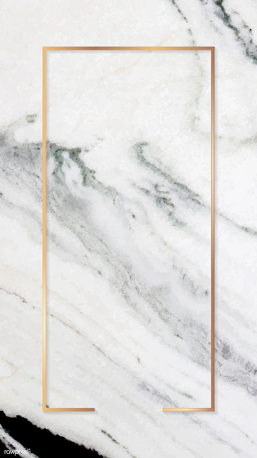 premium vector of Rectangle gold frame on gray marble, Aesthetic Gray Marble HD phone wallpaper