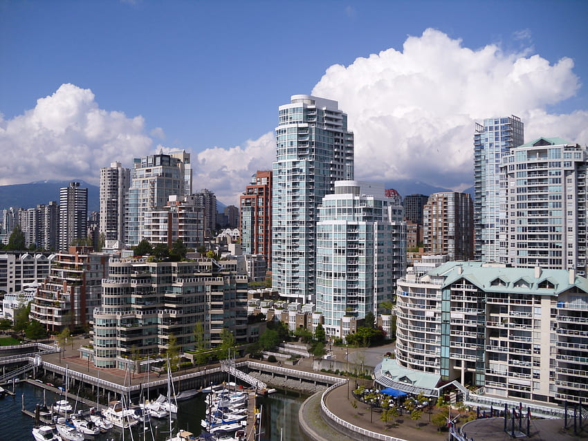 Città, Città, Costruzione, Canada, Vancouver Sfondo HD
