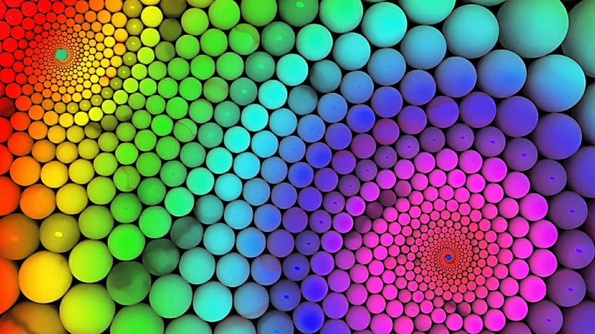 Espiral Rainbow Ultra - . Arco-íris, Bolhas de arco-íris, Ilusões de ótica para crianças papel de parede HD