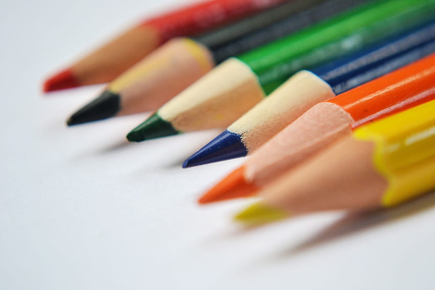 Rainbow, , , Colored Pencils, Spearhead, Prick, Colour Pencils HD wallpaper