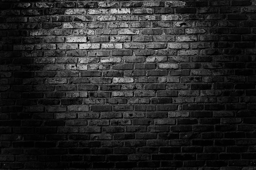 Dark Wall - Top Dark Wall Background - Black brick wall, Black brick , Brick wall background, Black and White Brick HD wallpaper