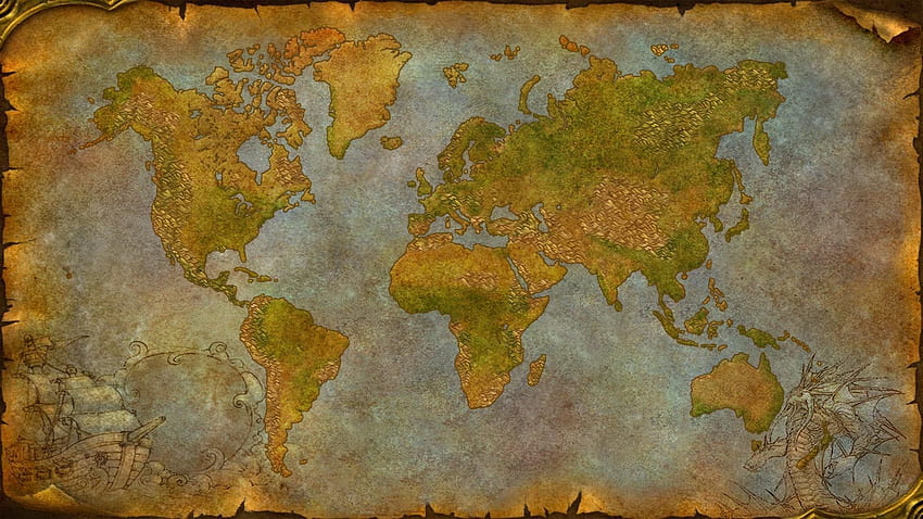 Azeroth Irl, World of Warcraft-Karte HD-Hintergrundbild