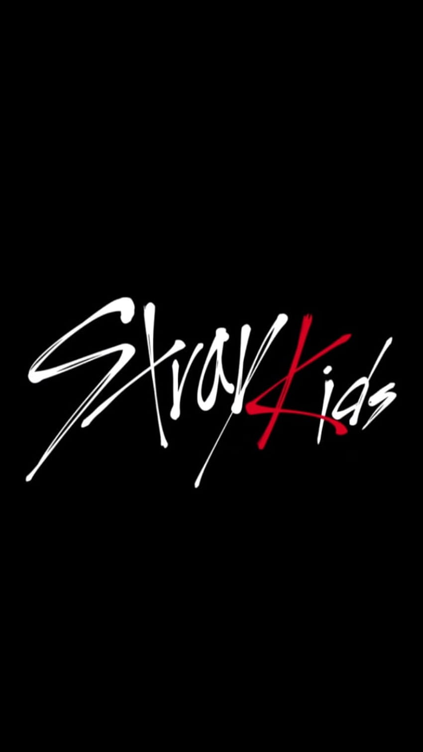 Stray Kids descubierto, logotipo de Kpop fondo de pantalla del teléfono
