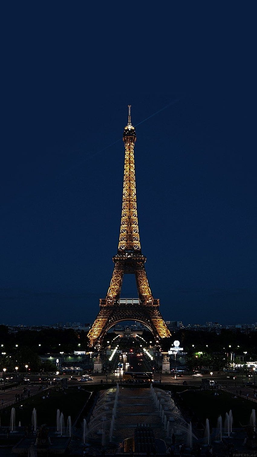 Paris-Nacht-Frankreich-Stadt-Eiffelturm HD-Handy-Hintergrundbild