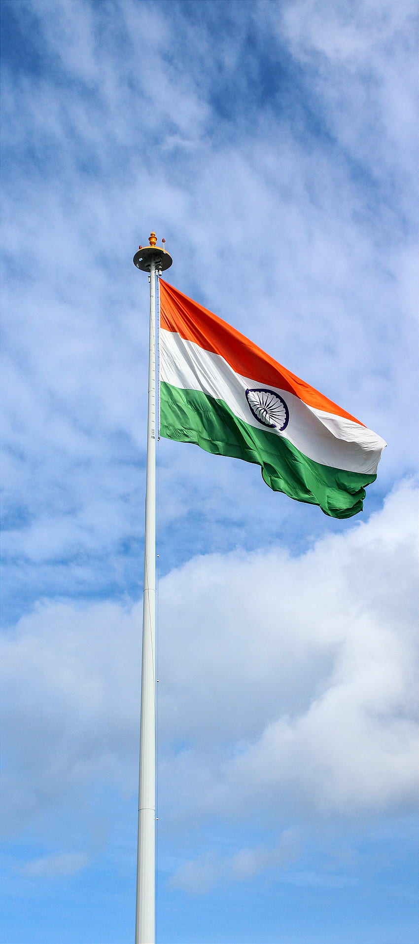 bandera nacional india, ejército, nube, cielo, india fondo de pantalla del teléfono