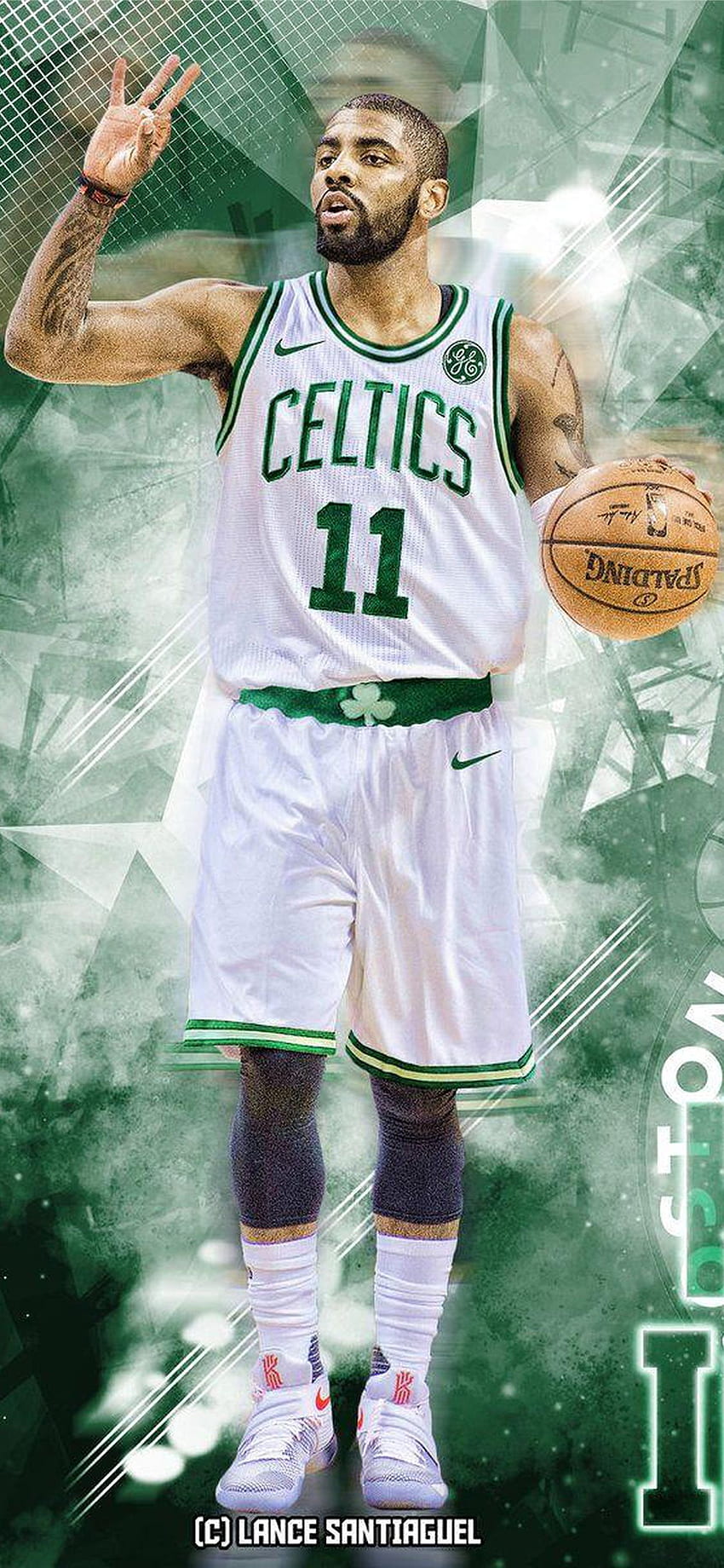Boston Celtics NBA Oyuncusu Kyrie Irving, Kyrie I. iPhone X İçin HD telefon duvar kağıdı