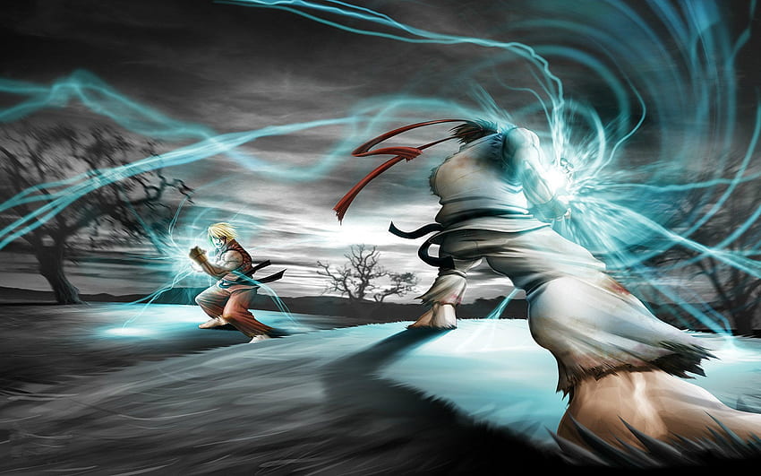 Ryu vs Ken - Hadouken: HD wallpaper