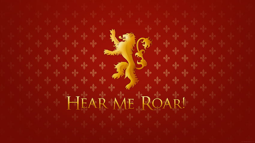Juego de tronos Canción de hielo y fuego leones serie de televisión House Lannister / fondo de pantalla