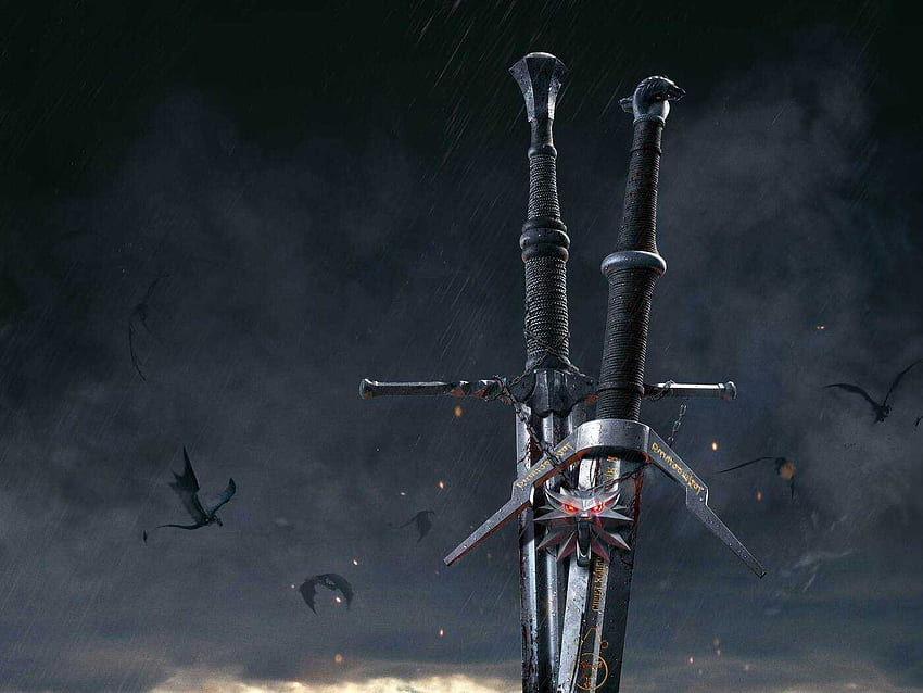 La espada de caza salvaje Witcher 3 10K () fondo de pantalla