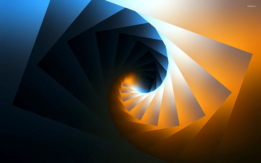 Rectangle spiral - Abstract , Abstract Rectangle HD wallpaper