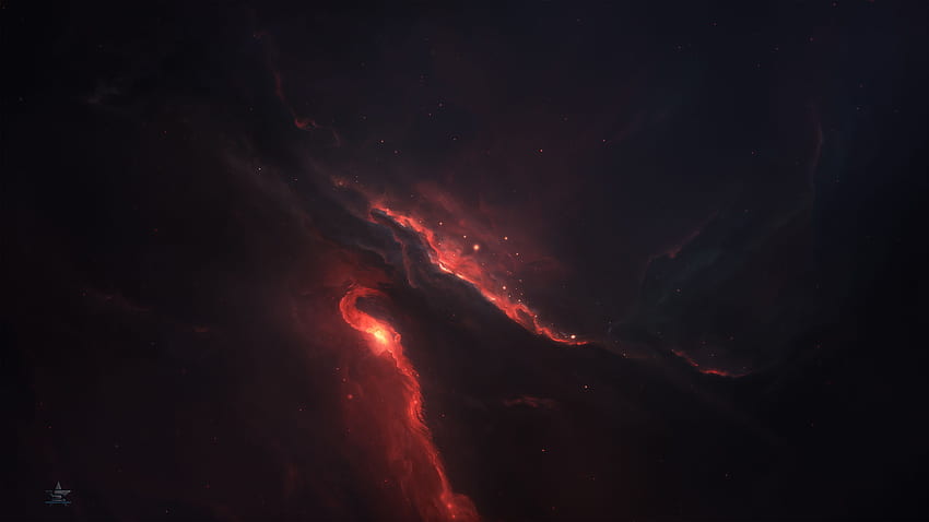 Небула Космически пейзажи, Цифрова вселена HD тапет
