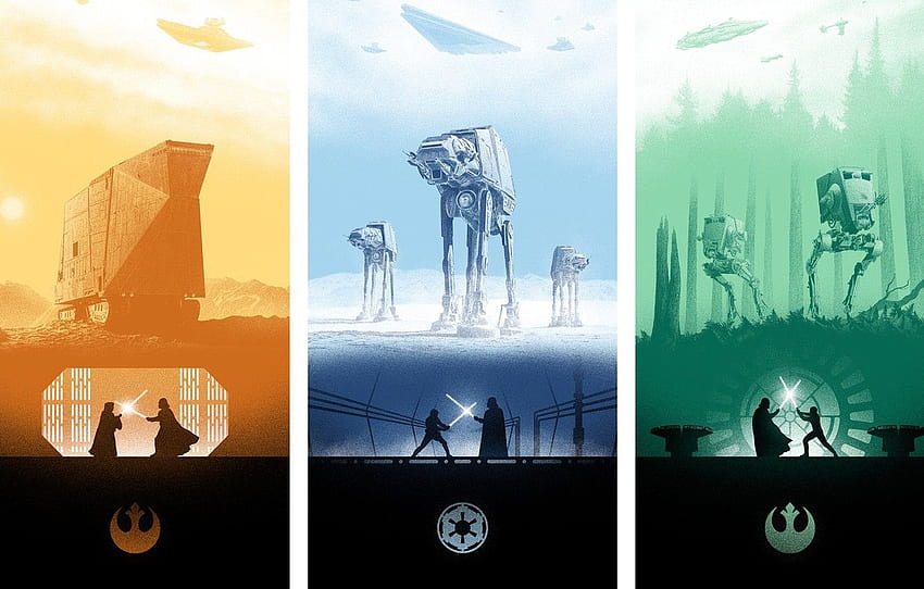 Star Wars Empire Strikes Back, Kekaisaran Star Wars yang Luar Biasa Wallpaper HD