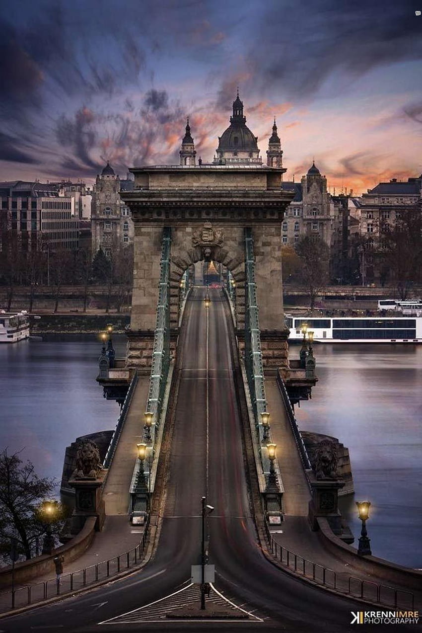 Budapest Hungary Chain Bridge Architecture City Europe - Széchenyi HD phone wallpaper