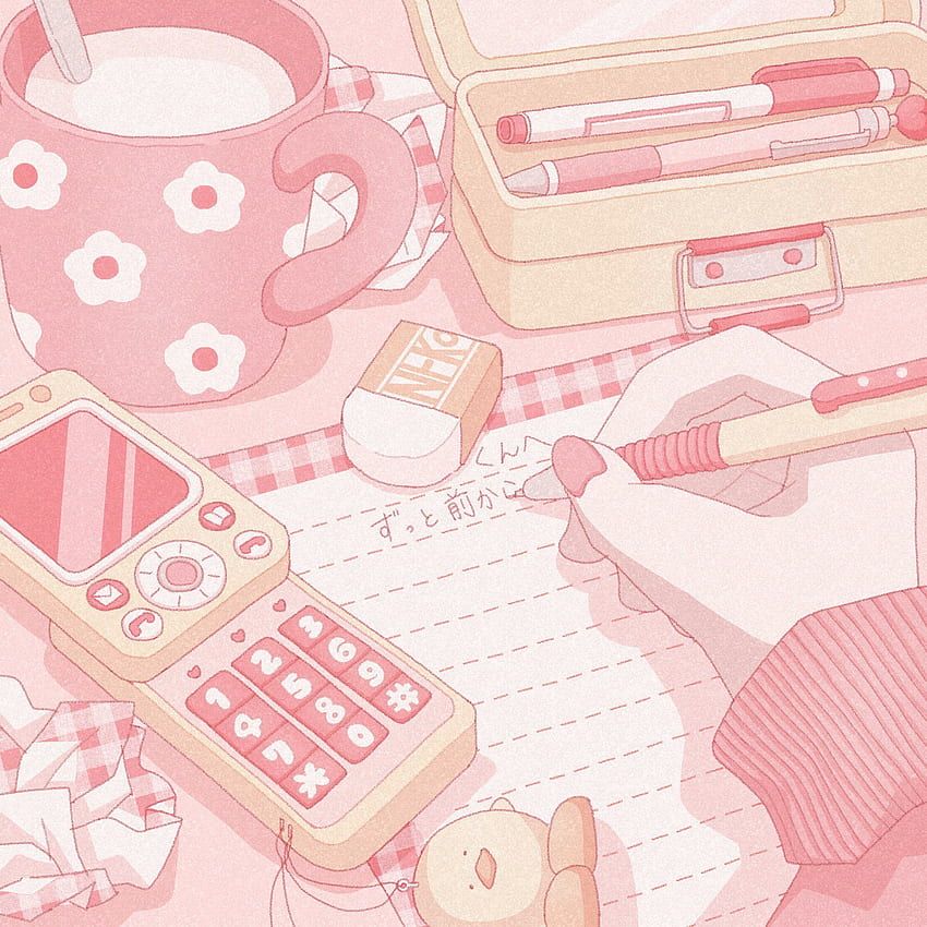 Pink Japanese Kawaii, Cute Japanese Pink HD phone wallpaper