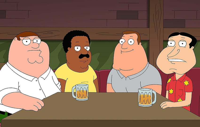 Table, Beer, Bar, Family guy, Family Guy, Cartoon, Brown, Glenn Quagmire HD wallpaper